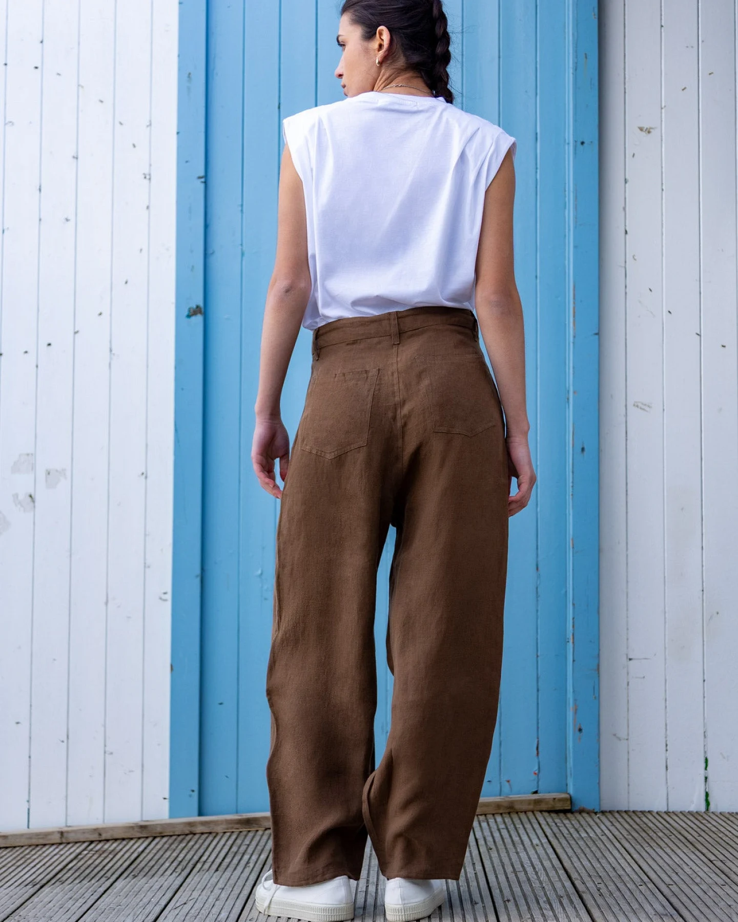 Kings of Indigo Damen vegan Hose Leila Karaffe – Ansicht 2