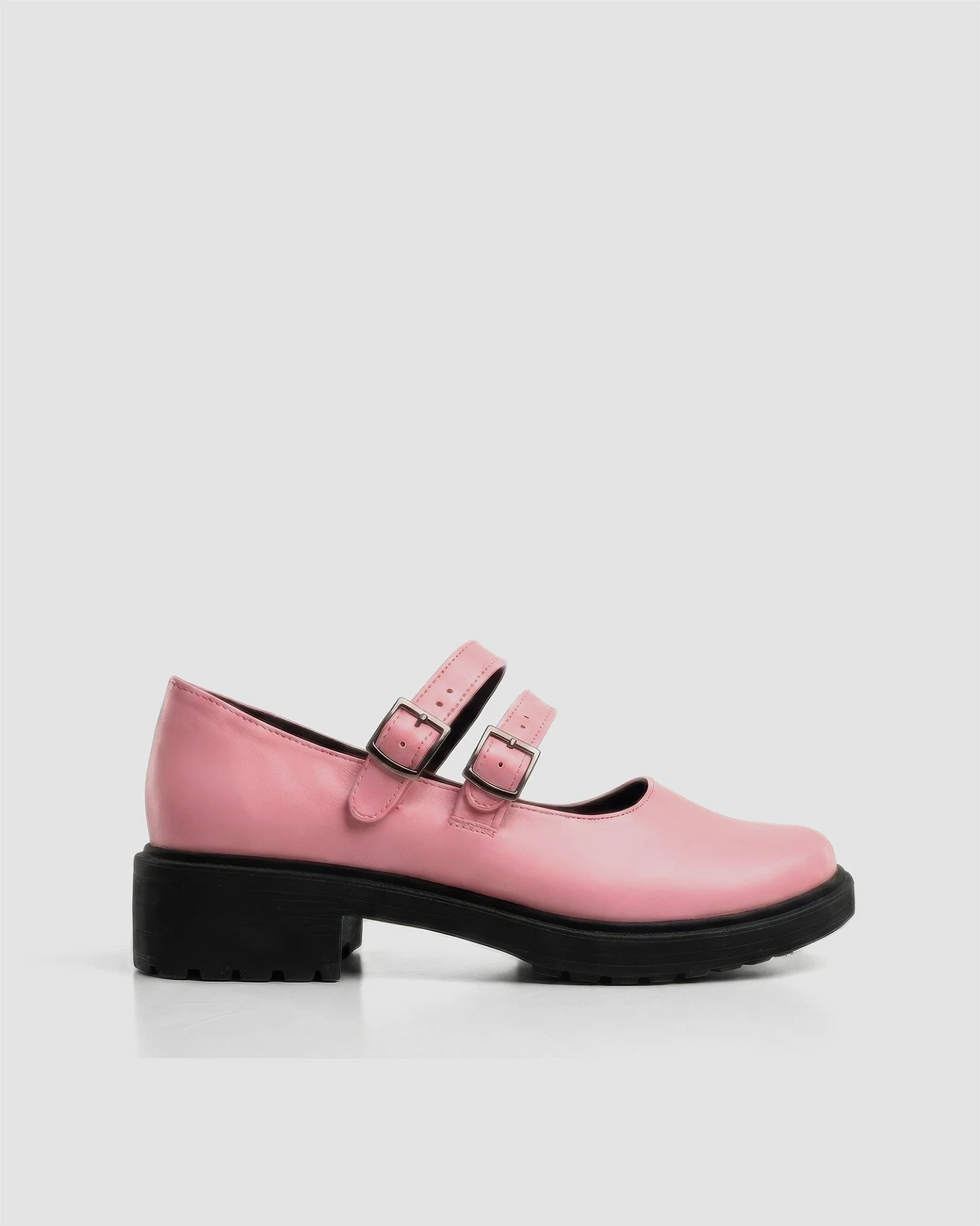 BOHEMA Damen vegan Ballerinas Mary Jane Zwilling Rosa – Ansicht 2