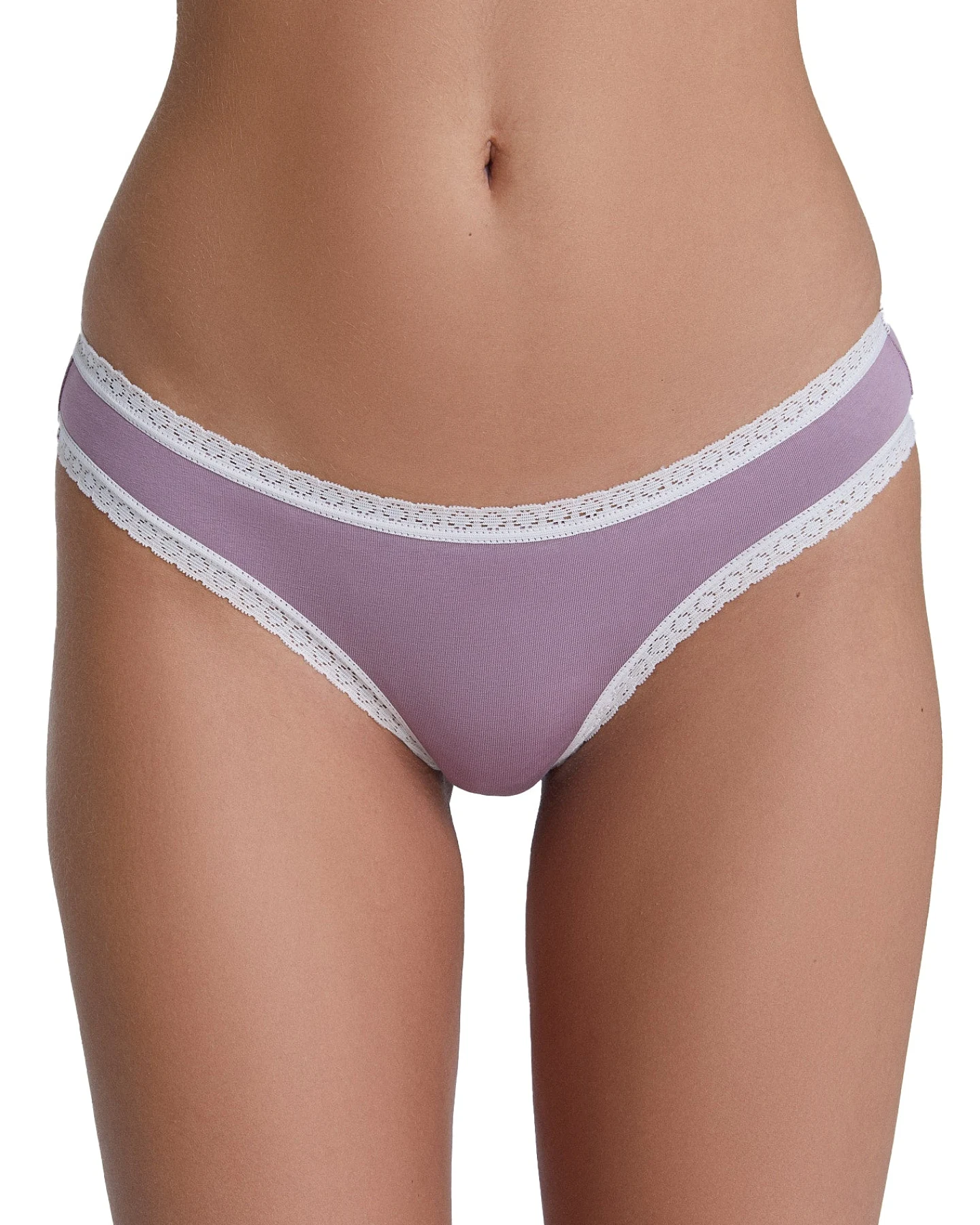 Albero Natur Damen vegan Multipack 6x Slips Mit Spitze Flieder – Ansicht 2