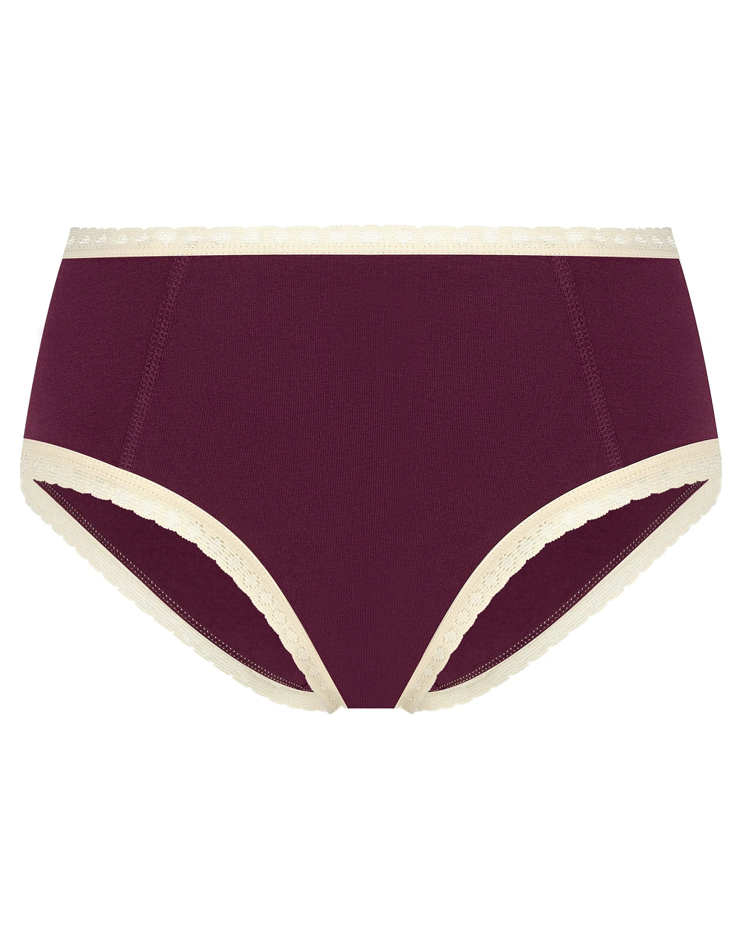Albero Natur Damen vegan Multipack 6x Hüfthalter Aubergine – Ansicht 2