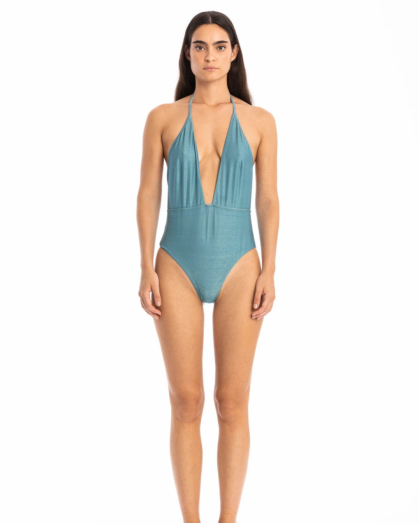 RAVENS VIEW IBIZA Damen vegan Badeanzug Scylla Glow Türkis – Ansicht 2