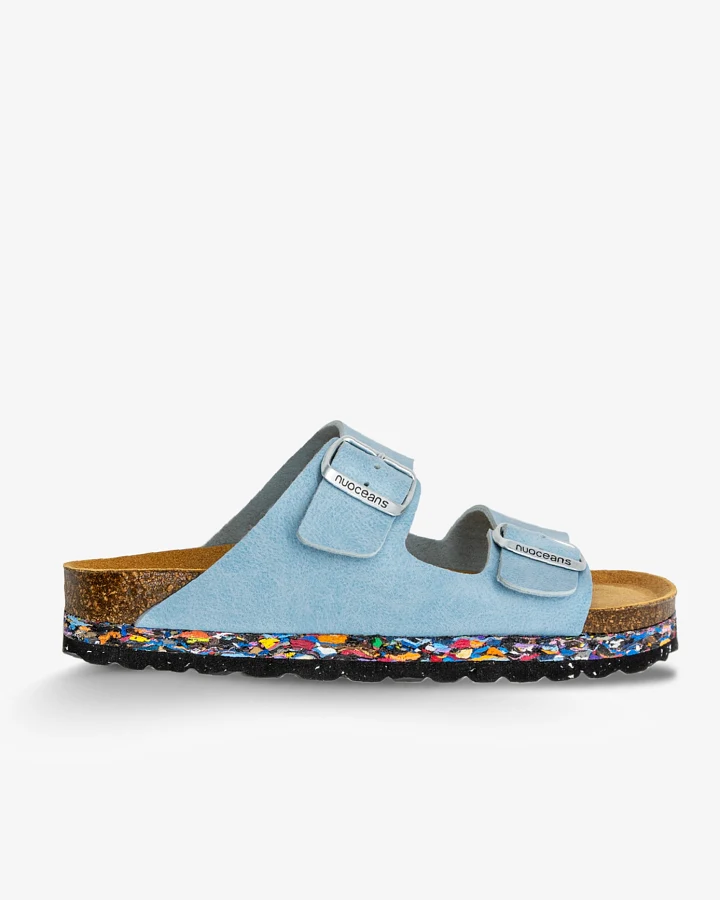 Nuoceans Herren vegan Sandalen Skye Hellblau