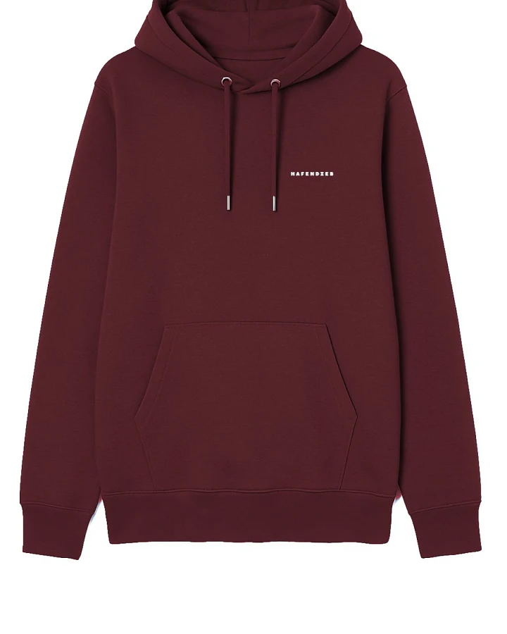 Hafendieb Herren vegan Hoodie Herren Logo Burgundy