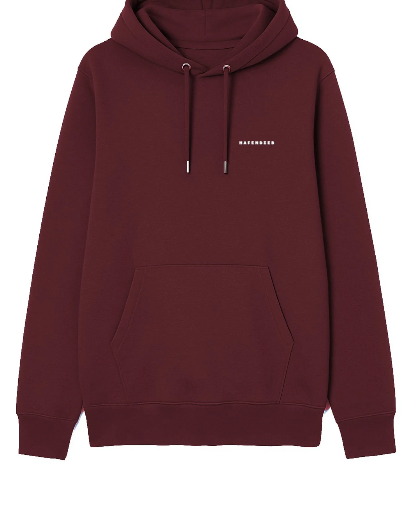 Hafendieb Herren vegan Hoodie Herren Logo Burgundy – Ansicht 2