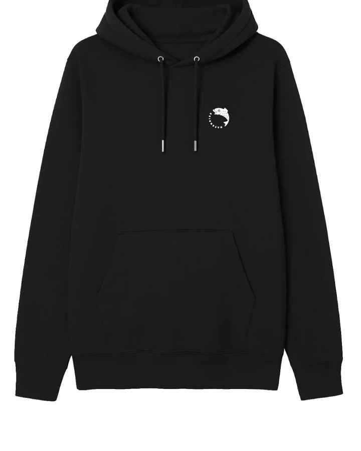 Hafendieb Herren vegan Hoodie Herren Fisch Schwarz
