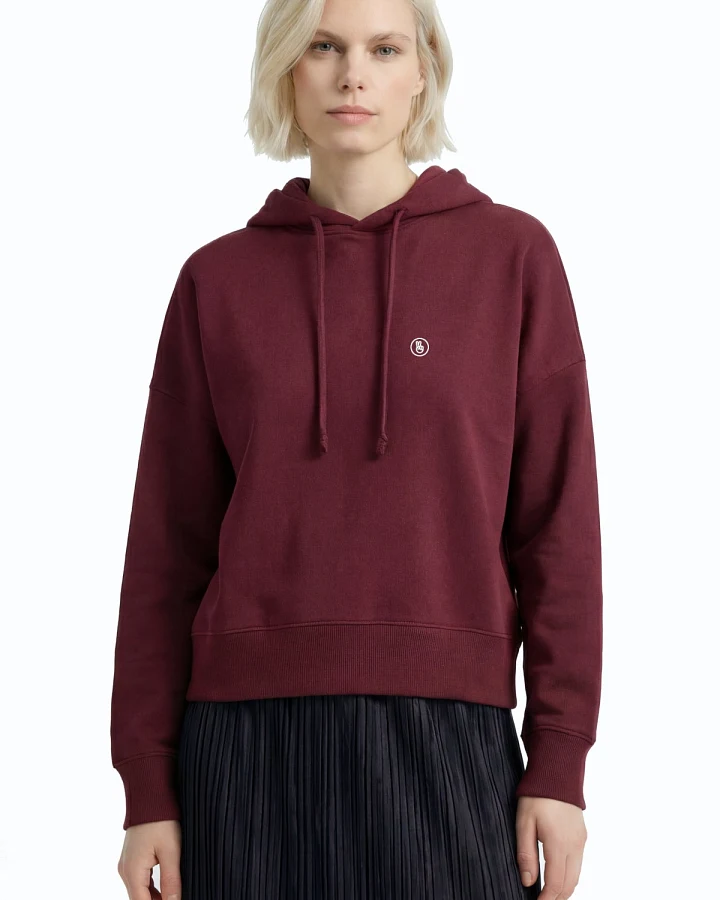 Hafendieb Damen vegan Hoodie Damen Peace Burgundy