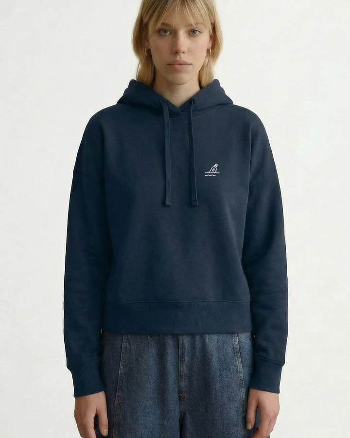 Hafendieb Damen vegan Hoodie Flaschenpost Navy
