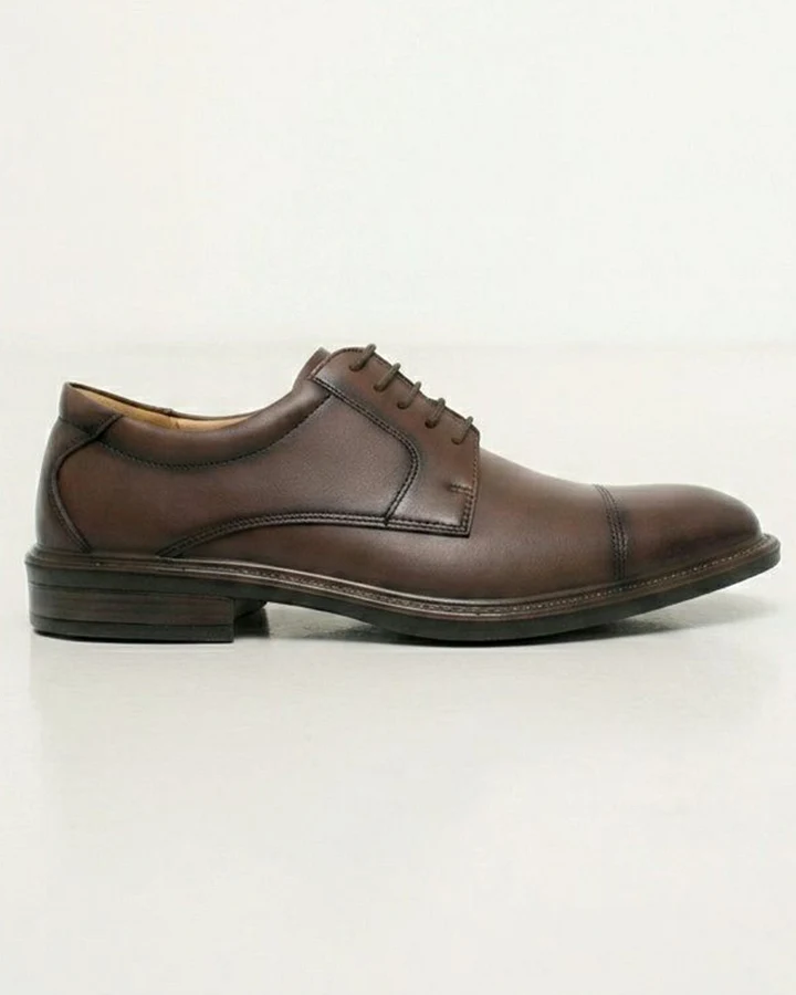 Will's Vegan Store Herren vegan Schuhe Wasserdichte Derbys Walnuss