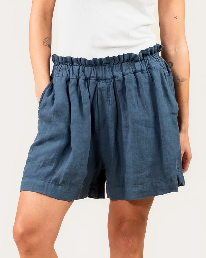 Kuyichi Damen vegan Kurze Hose Chloe Vintage Grau