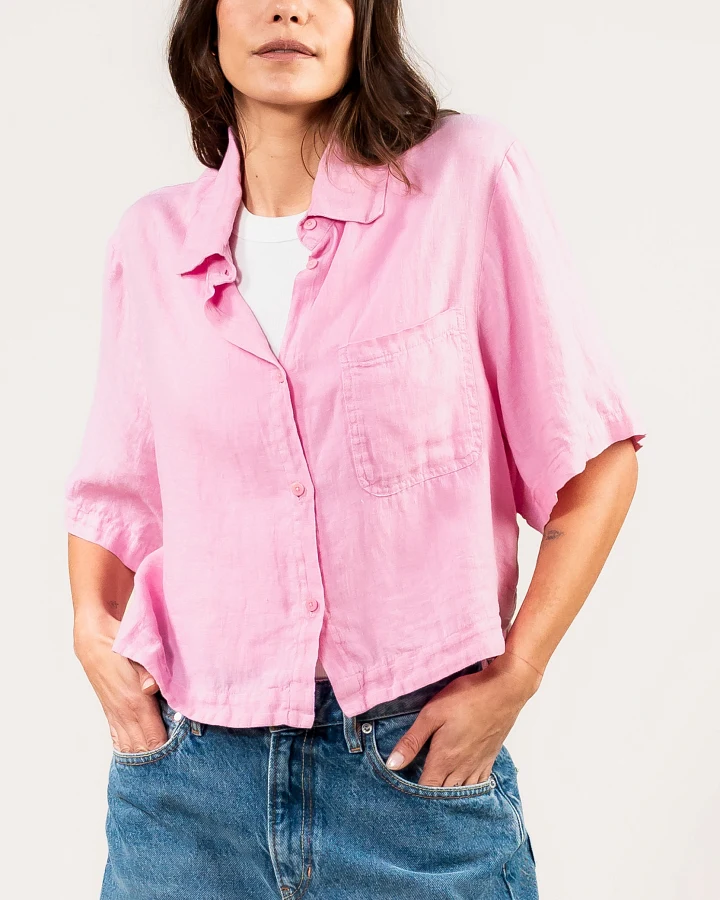 Kuyichi Damen vegan Shirt Liv Staubig Rosa