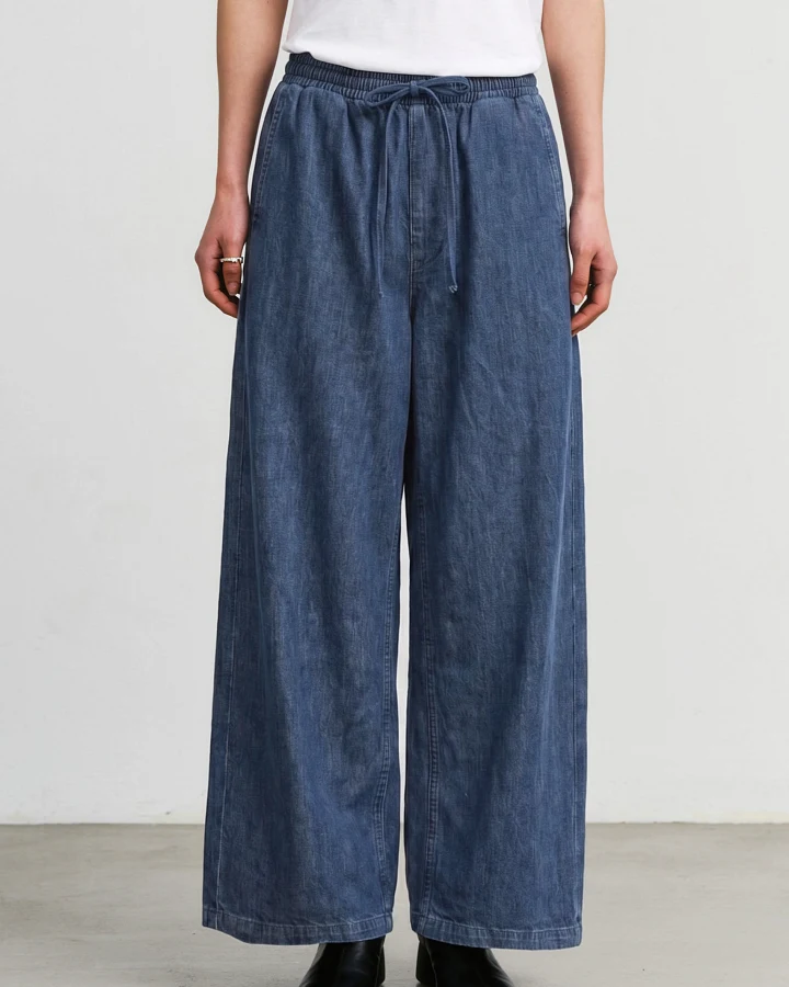 Rotholz Damen vegan Jeans Flared Blau