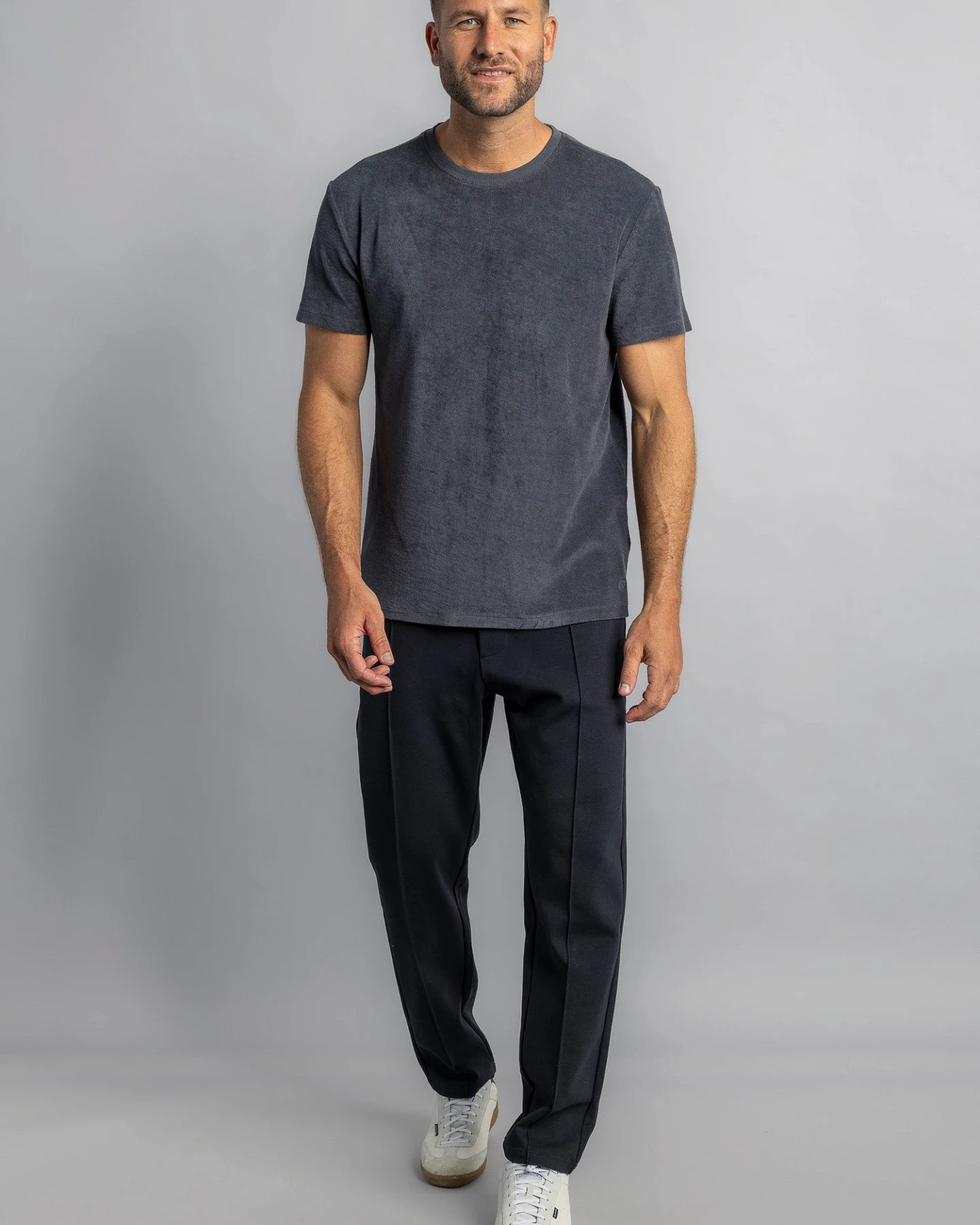 DIRTS Herren vegan T-Shirt Terry Charcoal – Ansicht 2