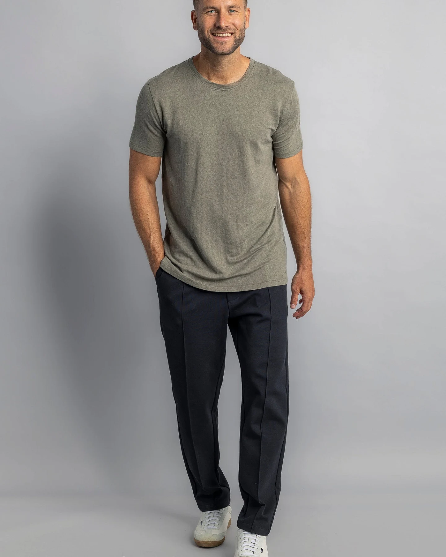 DIRTS Herren vegan T-Shirt Dusty Olive – Ansicht 2