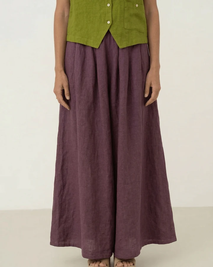 Näz Damen vegan Rock Freya Aubergine
