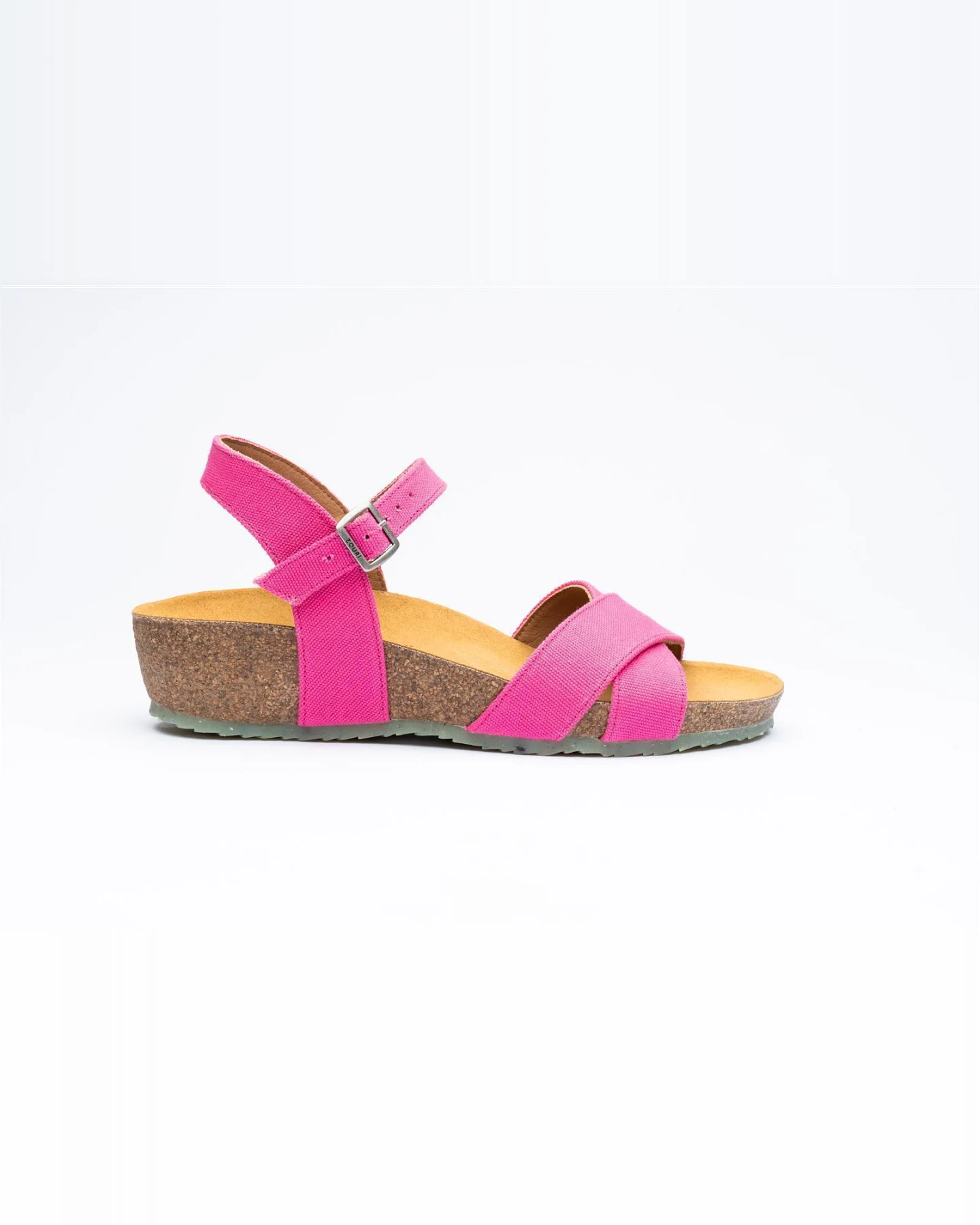 Zouri Damen vegan Sandalen Nature Fuchsia – Ansicht 2