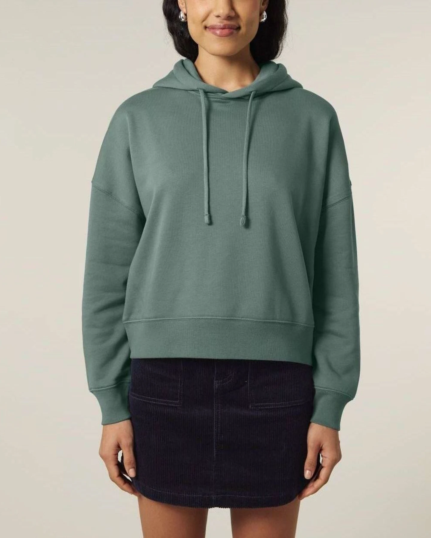 UNIPOLAR Damen vegan Hoodie Norai Green Bay – Ansicht 2