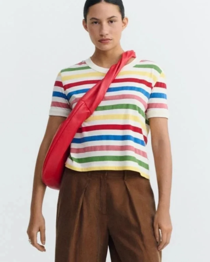 Thinking MU Damen vegan T-Shirt Zowie Gestreift