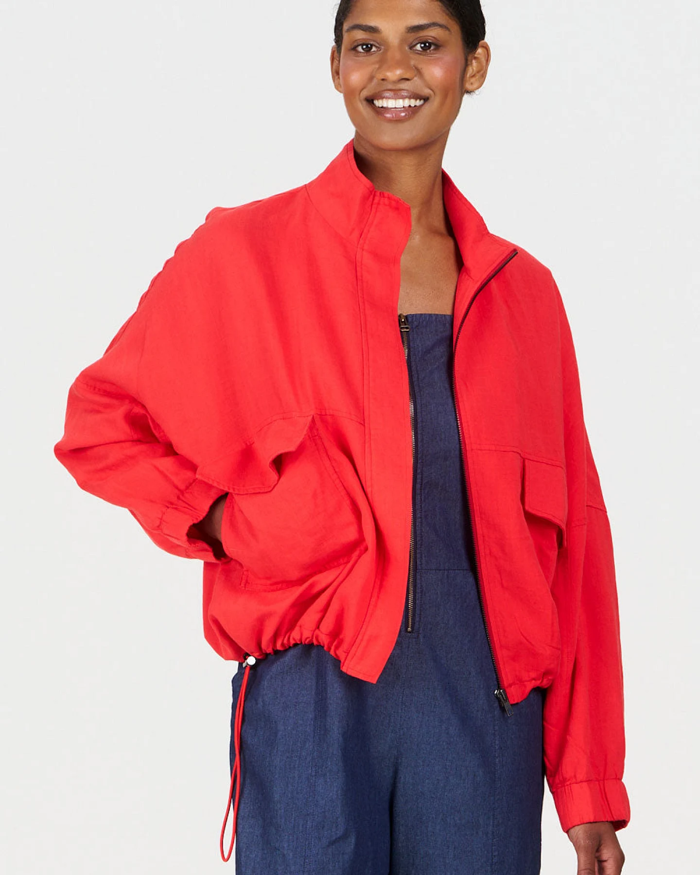 KOMODO Damen vegan Jacke Koko Koralle – Ansicht 2