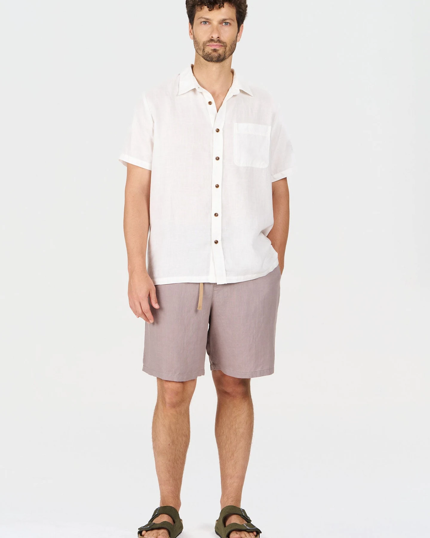 KOMODO Herren vegan Shorts Jerry Kamelbraun – Ansicht 2