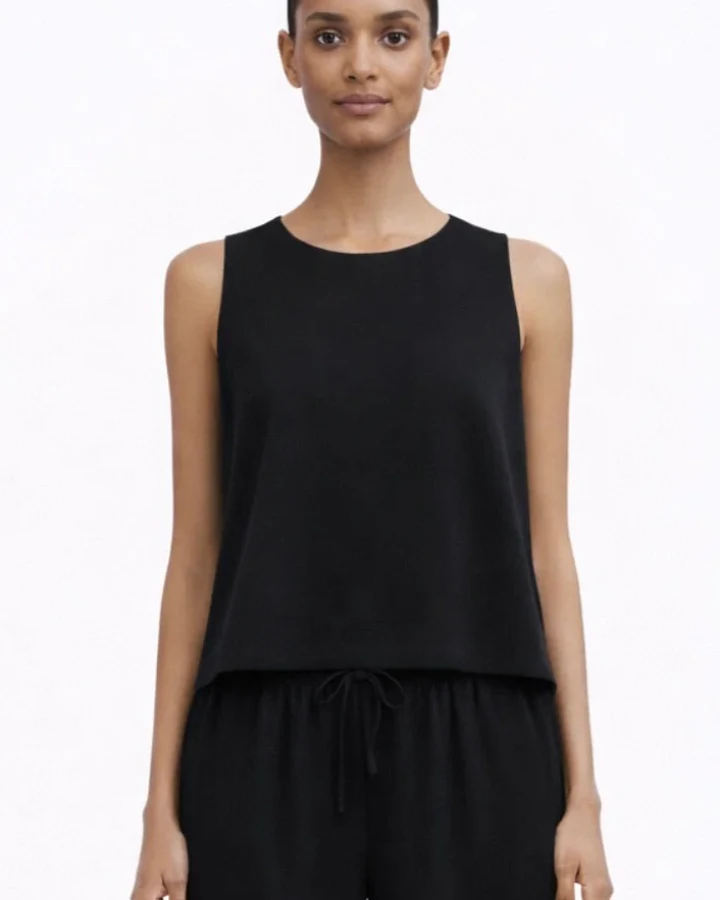 Movesgood Damen vegan Tank Top Nory Schwarz