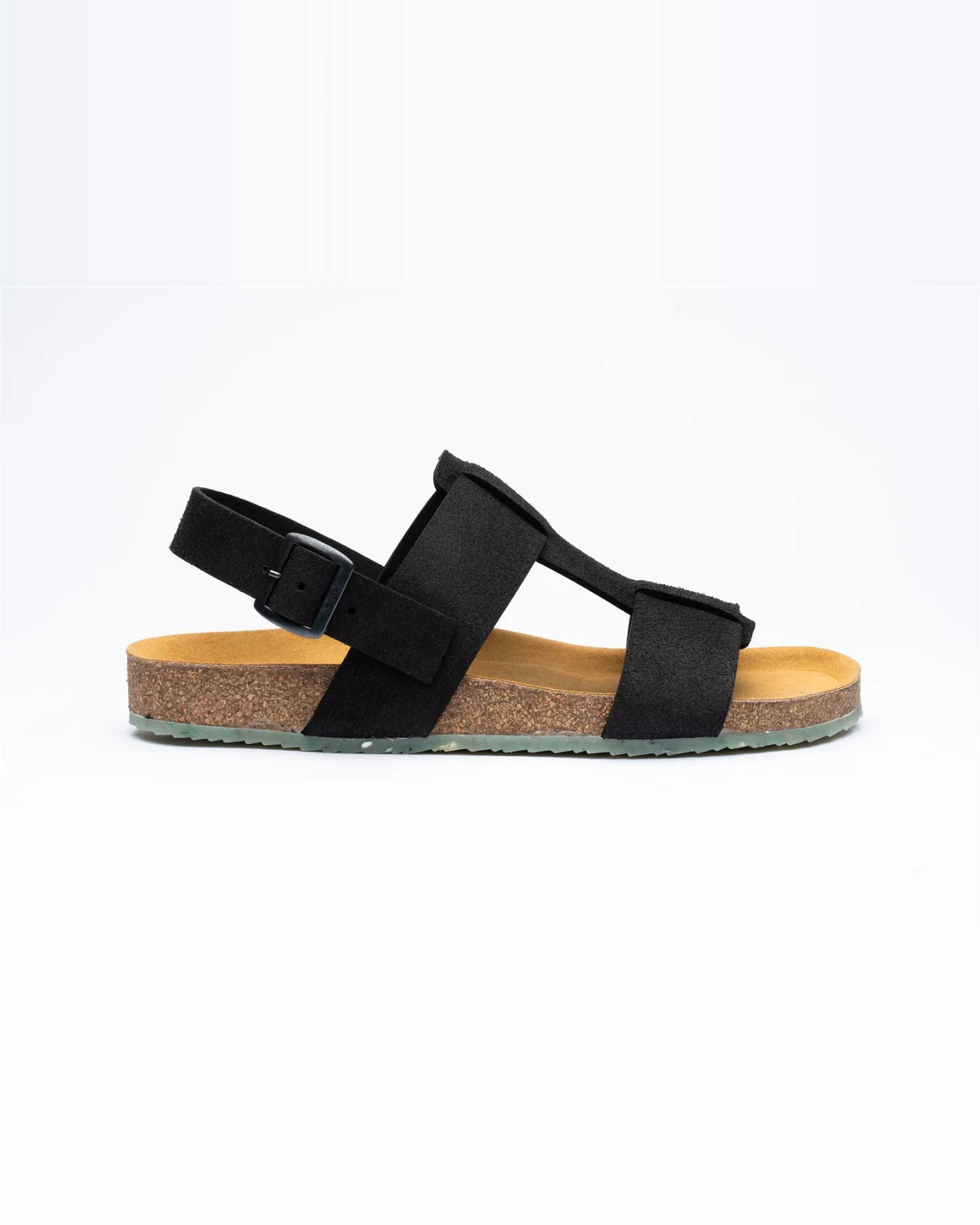 Zouri Herren vegan Sandalen Baum Schwarz – Ansicht 2