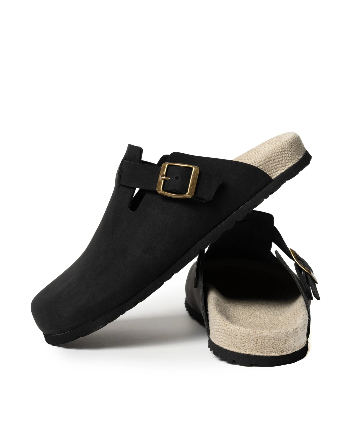 Risorse Future Herren vegan Clogs Panama Schwarz – Ansicht 2