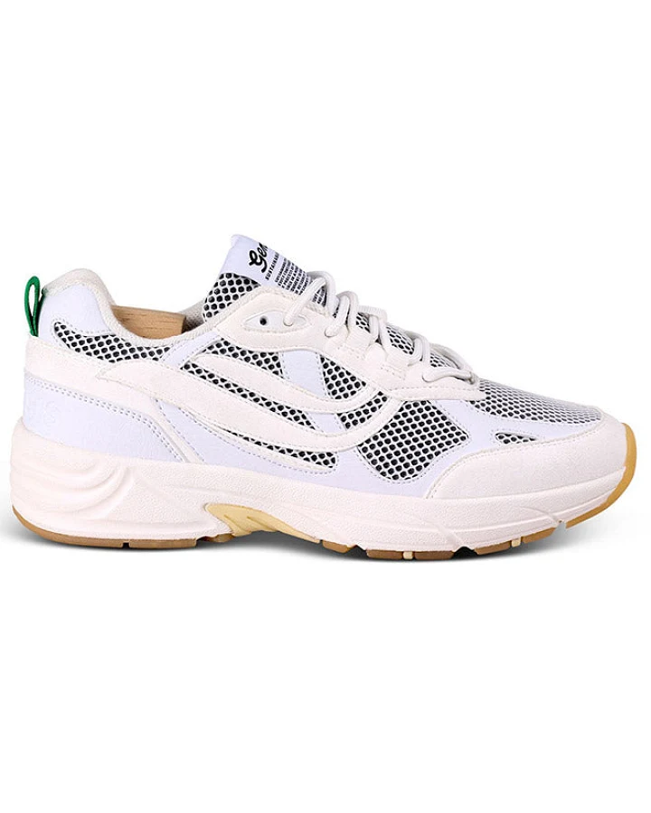 Genesis Herren vegan Sneaker G-Eco 99 Zweifarbig Mesh Weiß