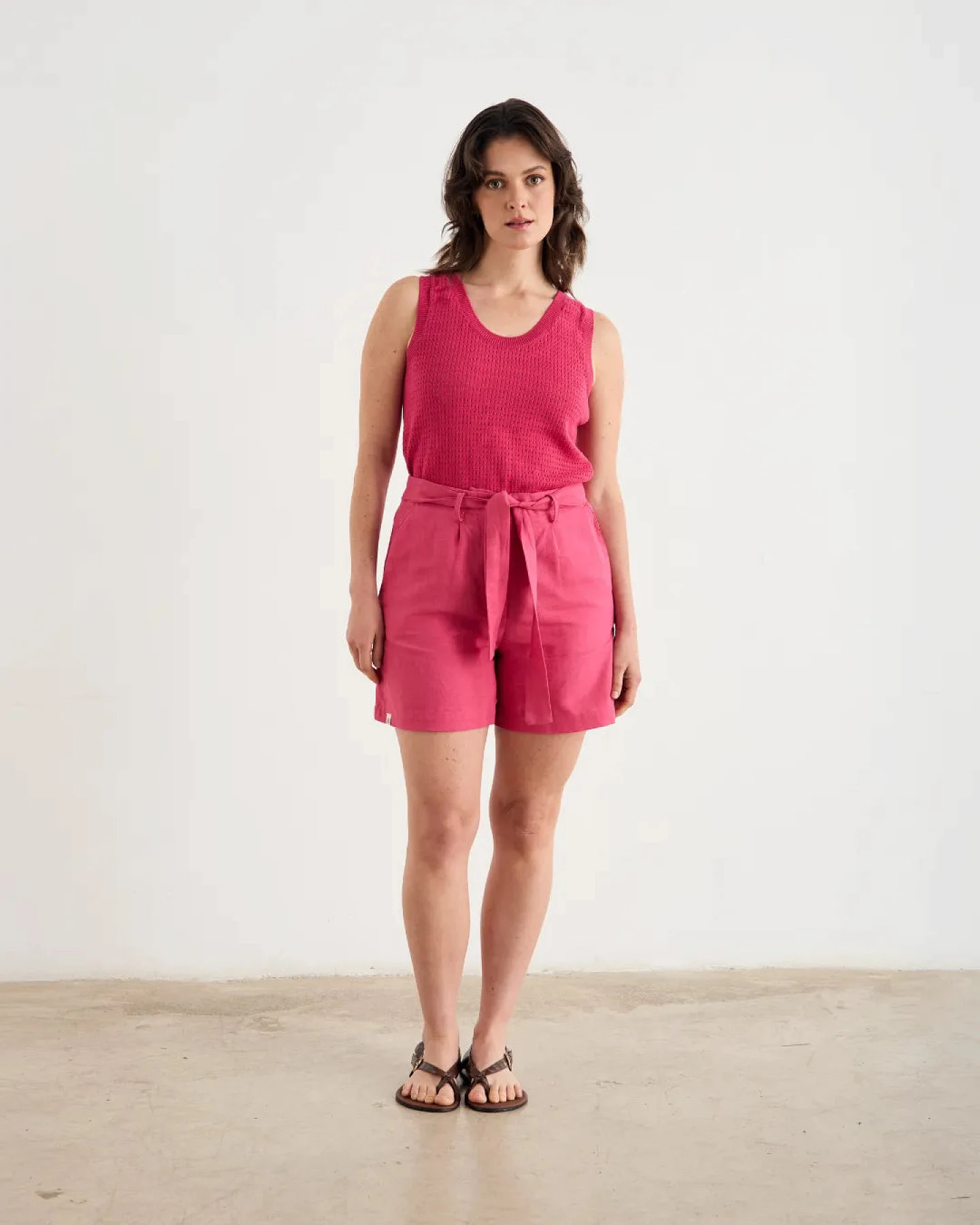 Clotsy Damen vegan Kurze Bermudas Cala Fuchsia – Ansicht 2