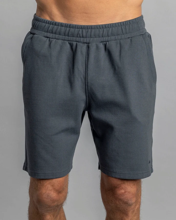 DIRTS Herren vegan Sweatshorts Leftover Holzkohle Grau