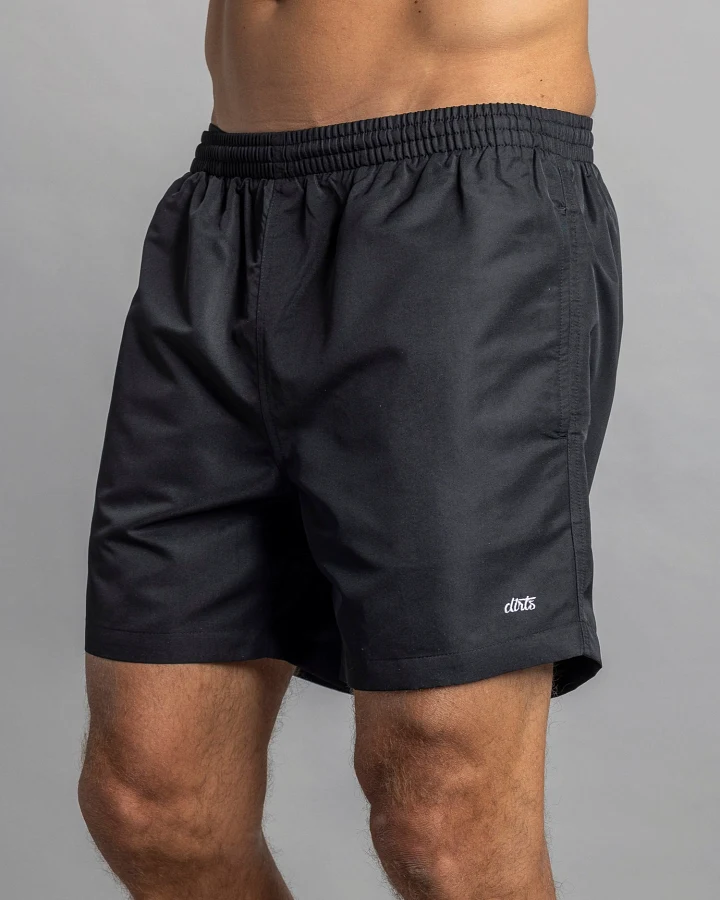 DIRTS Herren vegan Badeshorts Schwarz