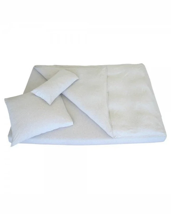 EO Home unisex vegan Spannbetttuch Jersey Beige Melange