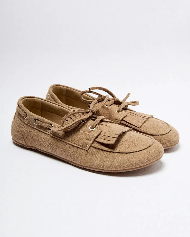 Clotsy Damen vegan Loafers Marcela Beige
