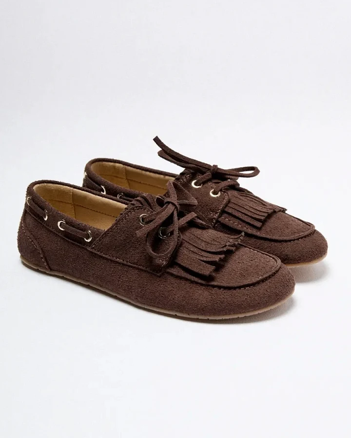 Clotsy Damen vegan Loafers Marcela Schokoladenbraun