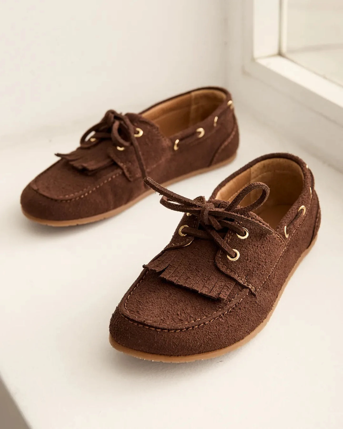 Clotsy Damen vegan Loafers Marcela Schokoladenbraun – Ansicht 2