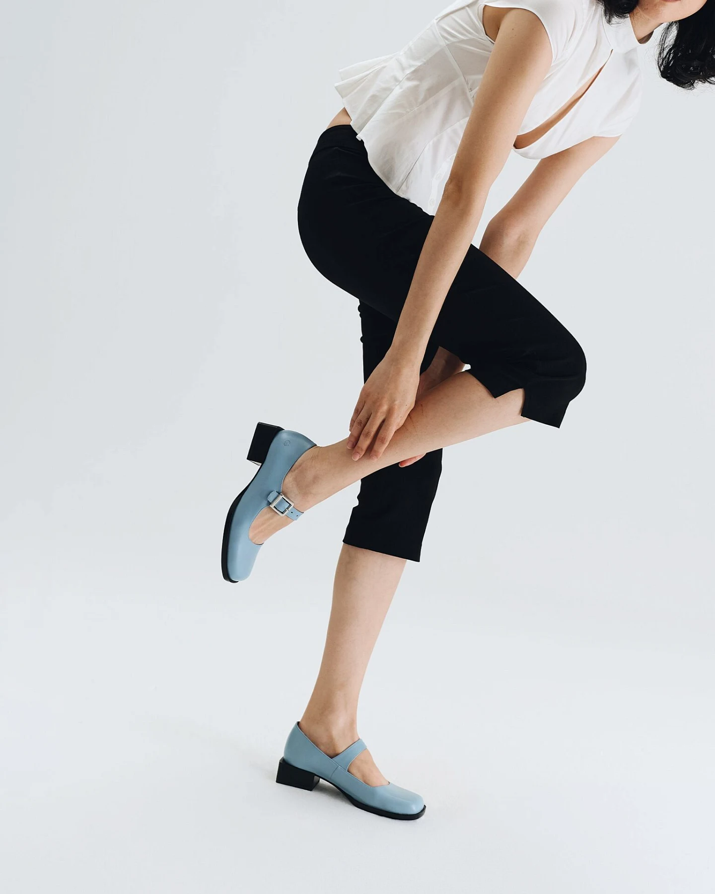 Prev Damen vegan Loafers Jane Naia Blau – Ansicht 2
