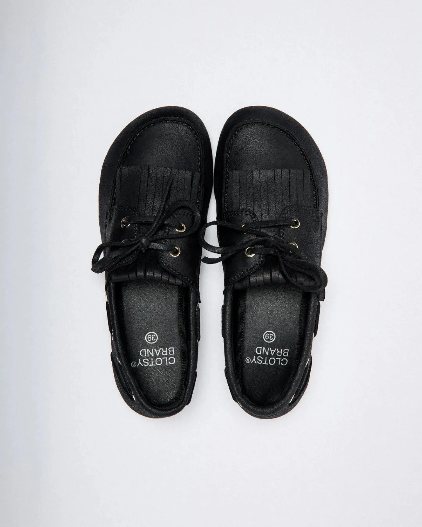 Clotsy Damen vegan Loafers Marcela Schwarz – Ansicht 2