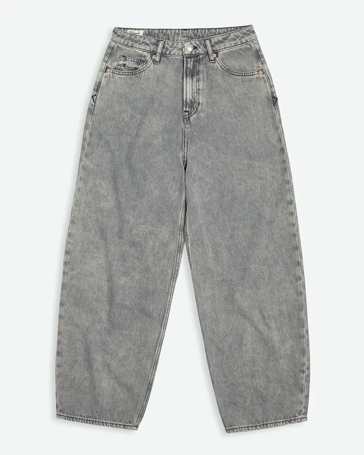 Kings of Indigo Damen vegan Jeans Leila Well Grey Mid Marble