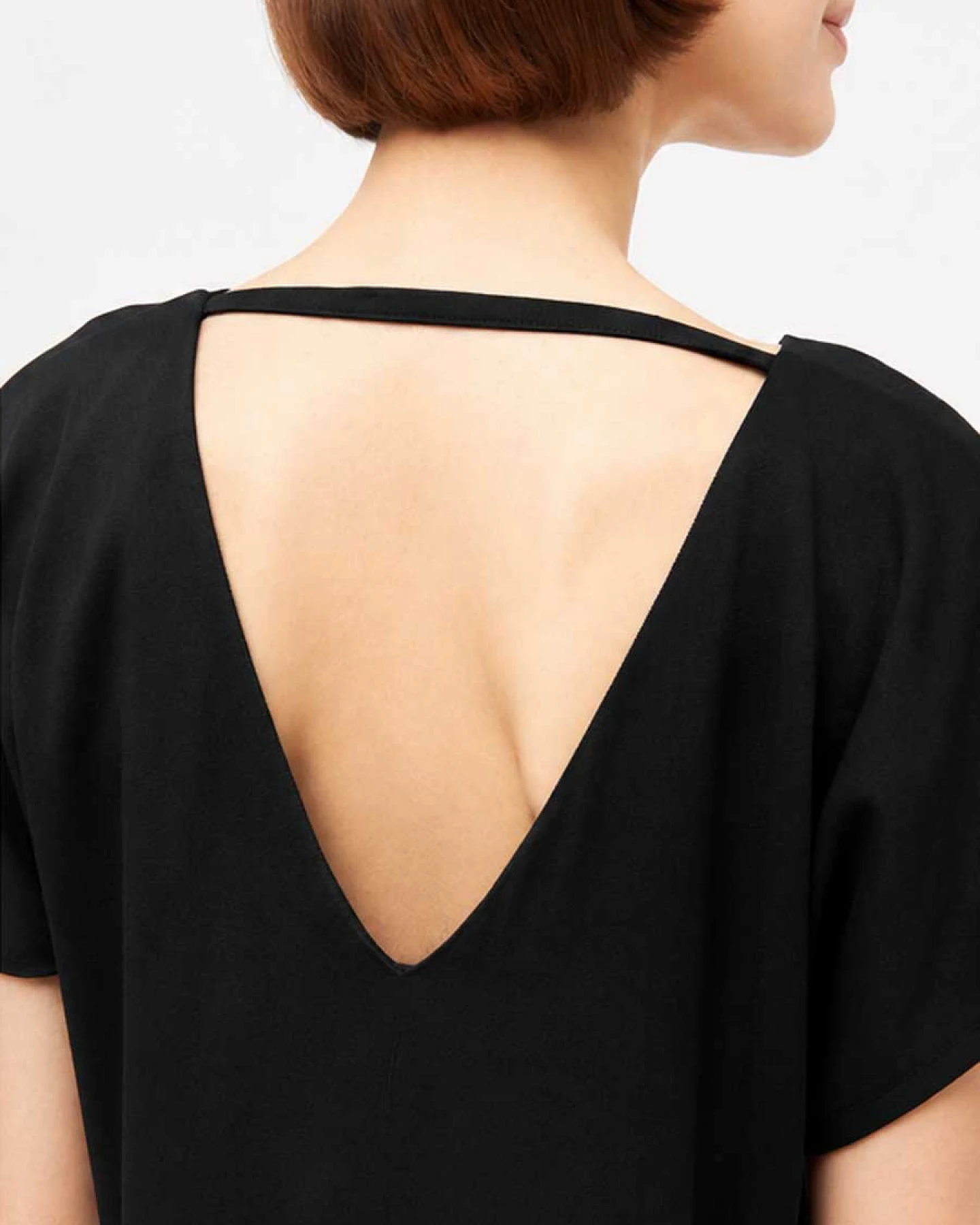 WiDDA Damen vegan Kleid Caro Schwarz – Ansicht 2