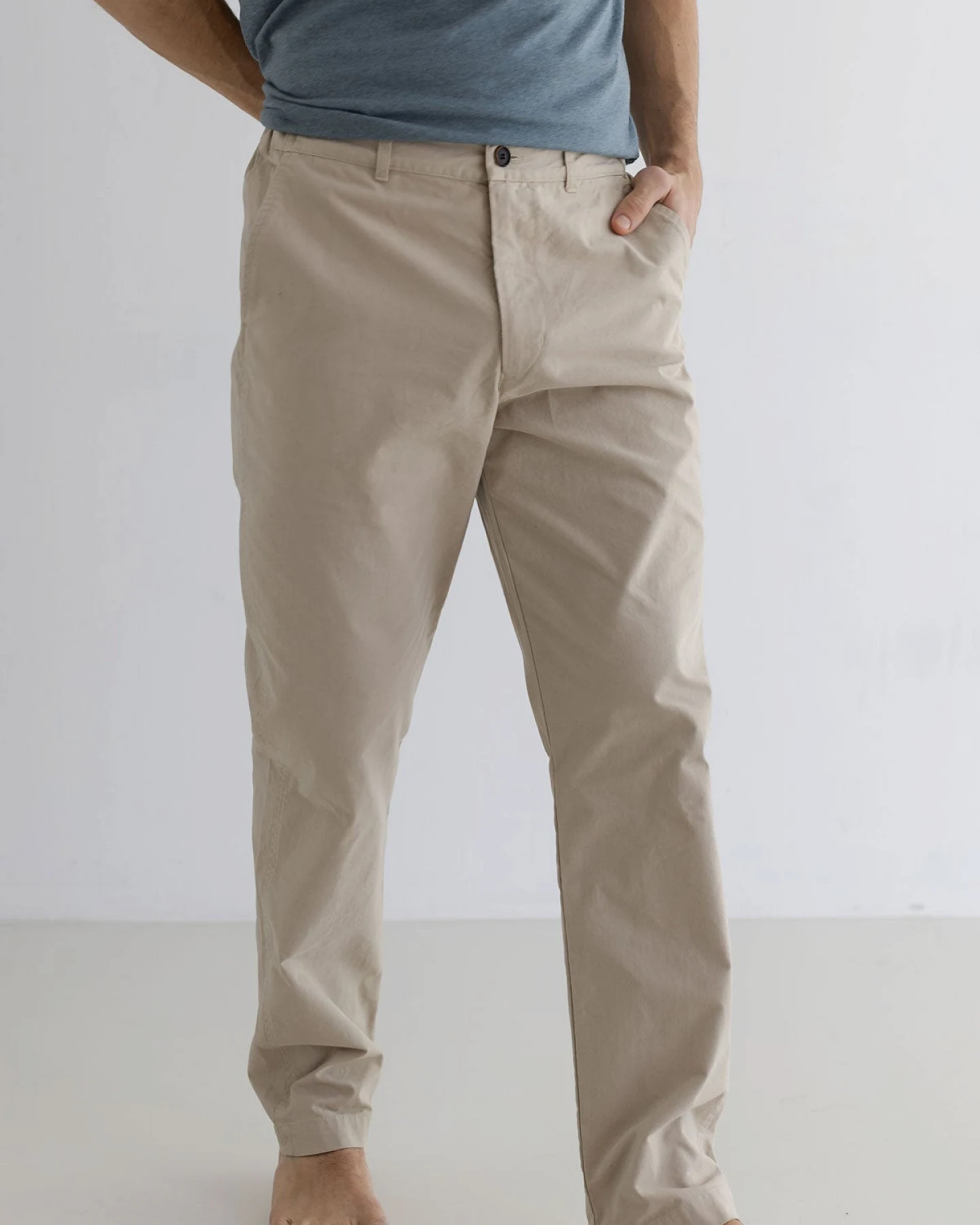 TWOTHIRDS Herren vegan Hose Venetiko Feather Grey – Ansicht 2