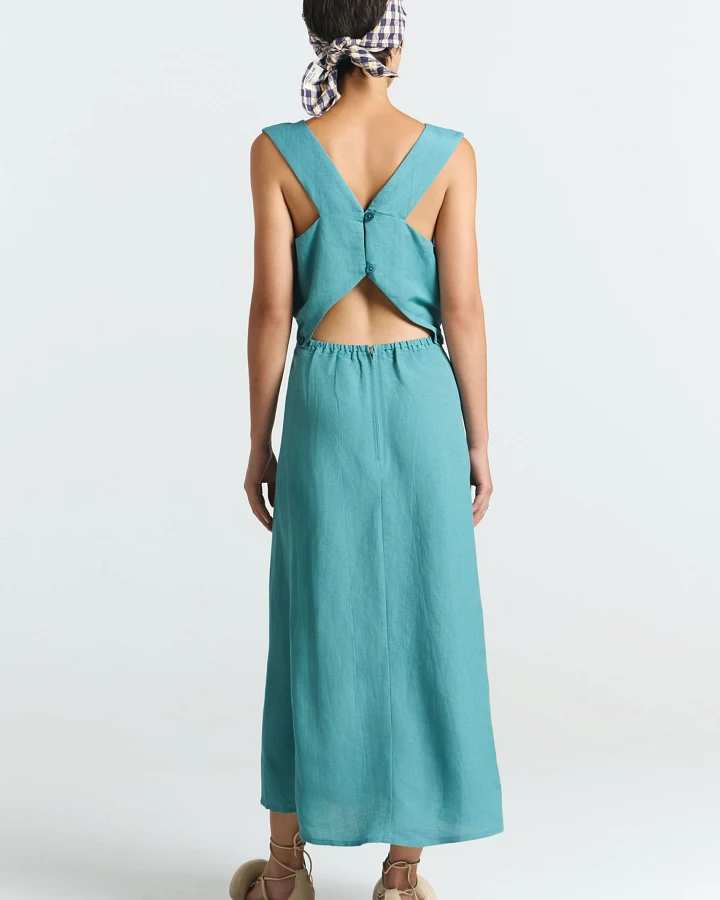 SUITE13LAB Damen vegan Kleid Kenay Blau