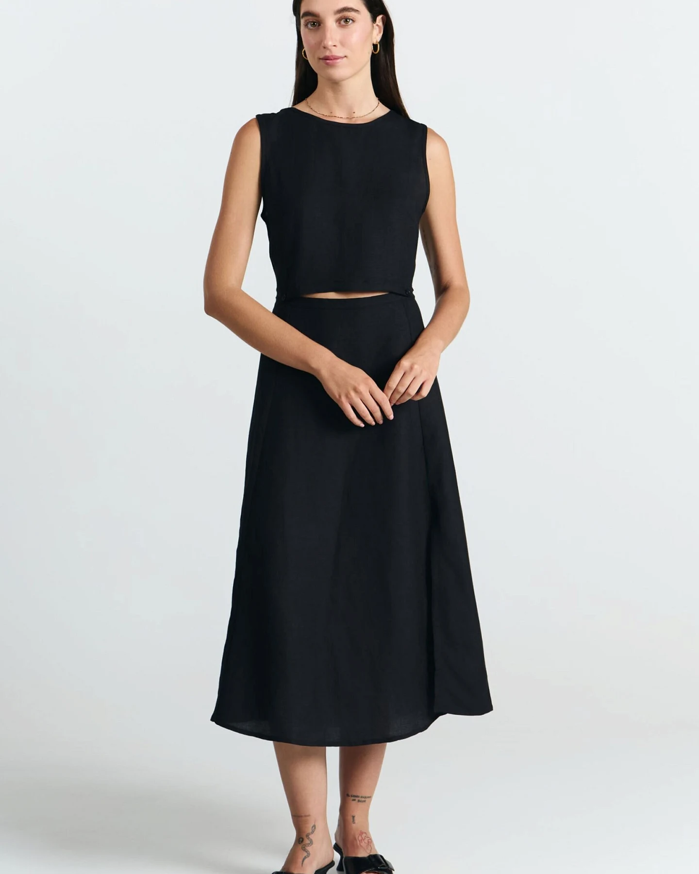 SUITE13LAB Damen vegan Kleid Kenay Schwarz – Ansicht 2