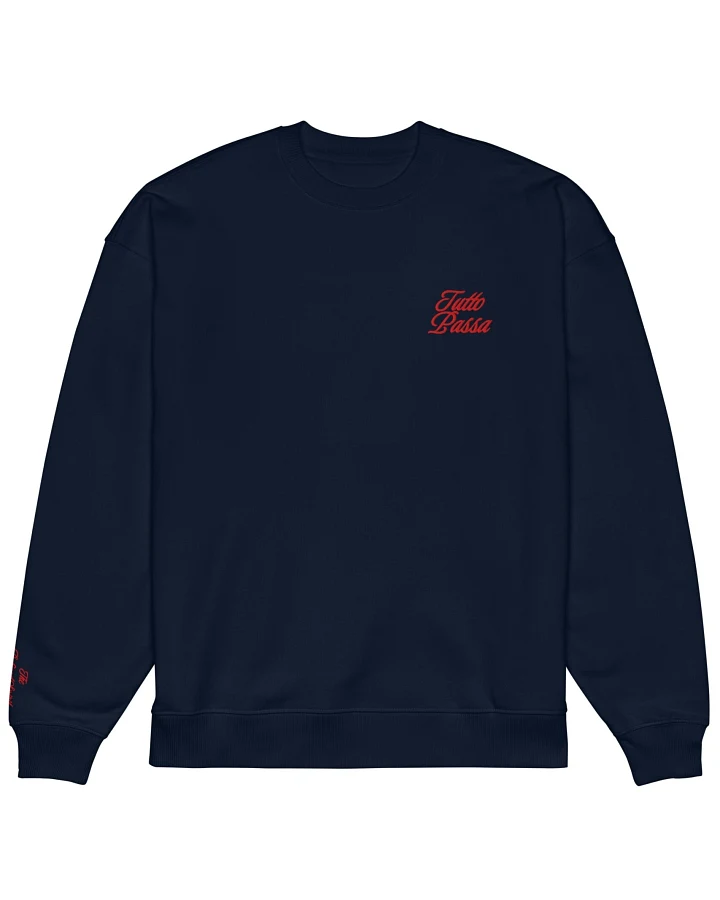 The Refined Spirit Damen vegan Sweatshirt Oversized Tutto Passa French Navy