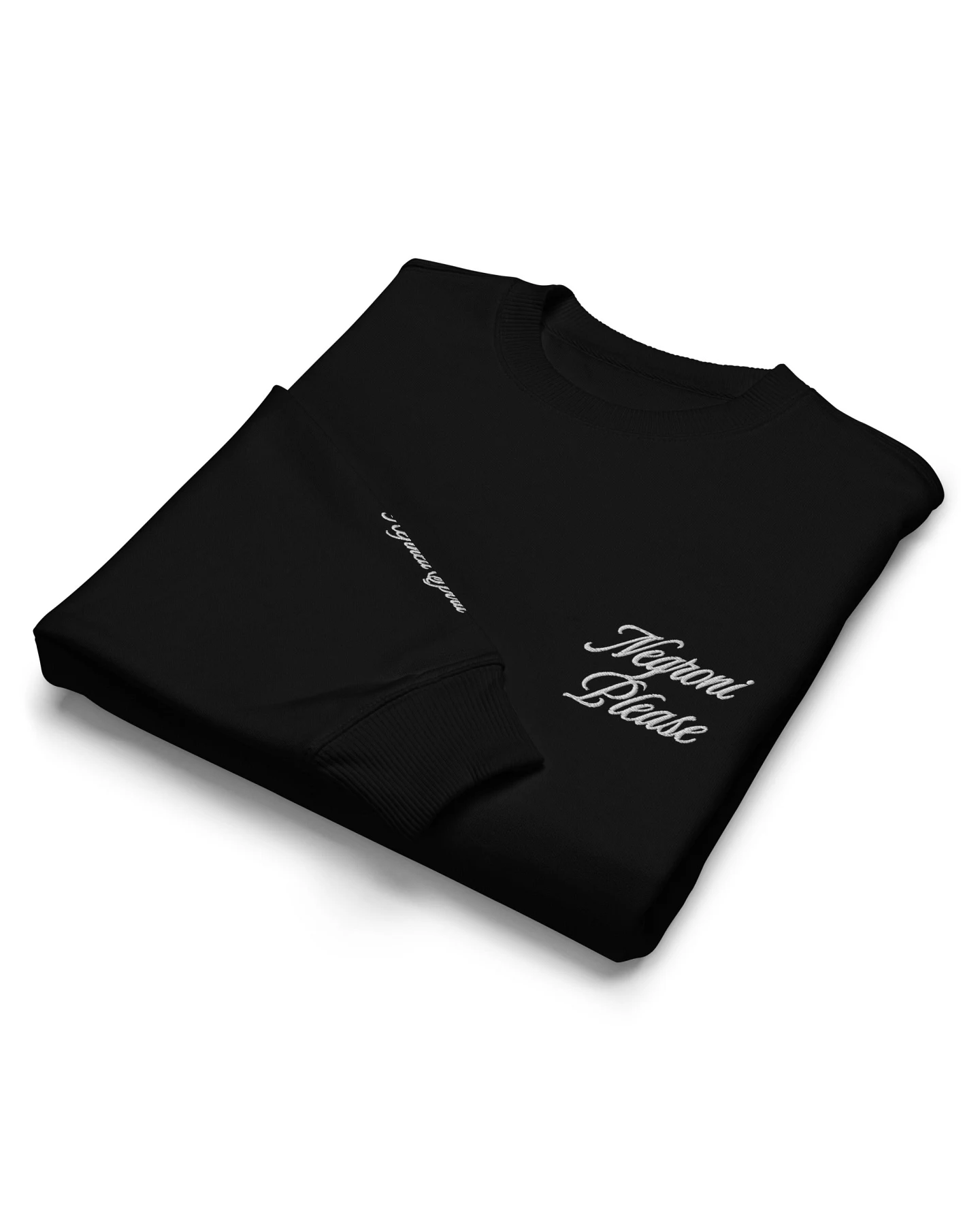 The Refined Spirit Damen vegan Sweatshirt Oversized Negroni Please Schwarz – Ansicht 2