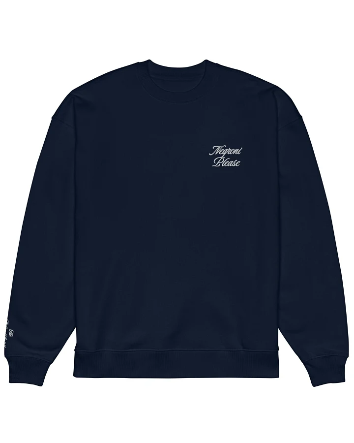The Refined Spirit Damen vegan Sweatshirt Oversized Negroni Please French Navy