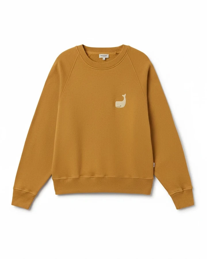 TWOTHIRDS Damen vegan Sweatshirt Leskov Senfgelb