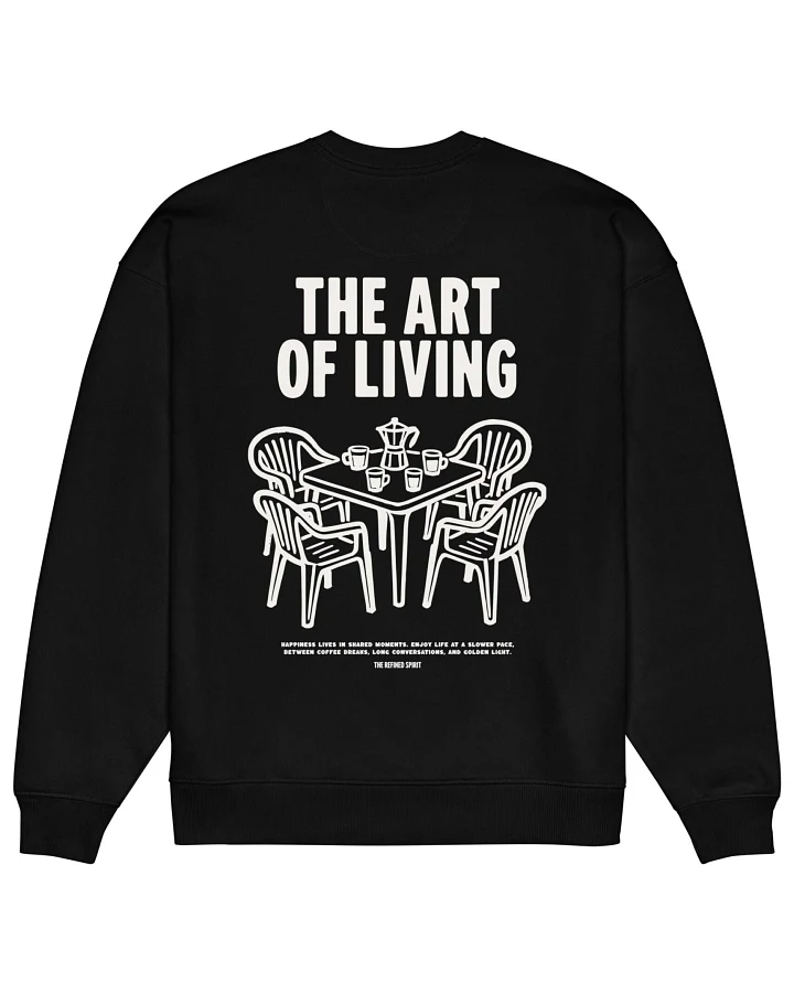 The Refined Spirit Damen vegan Sweatshirt Oversized The Art Of Living Schwarz