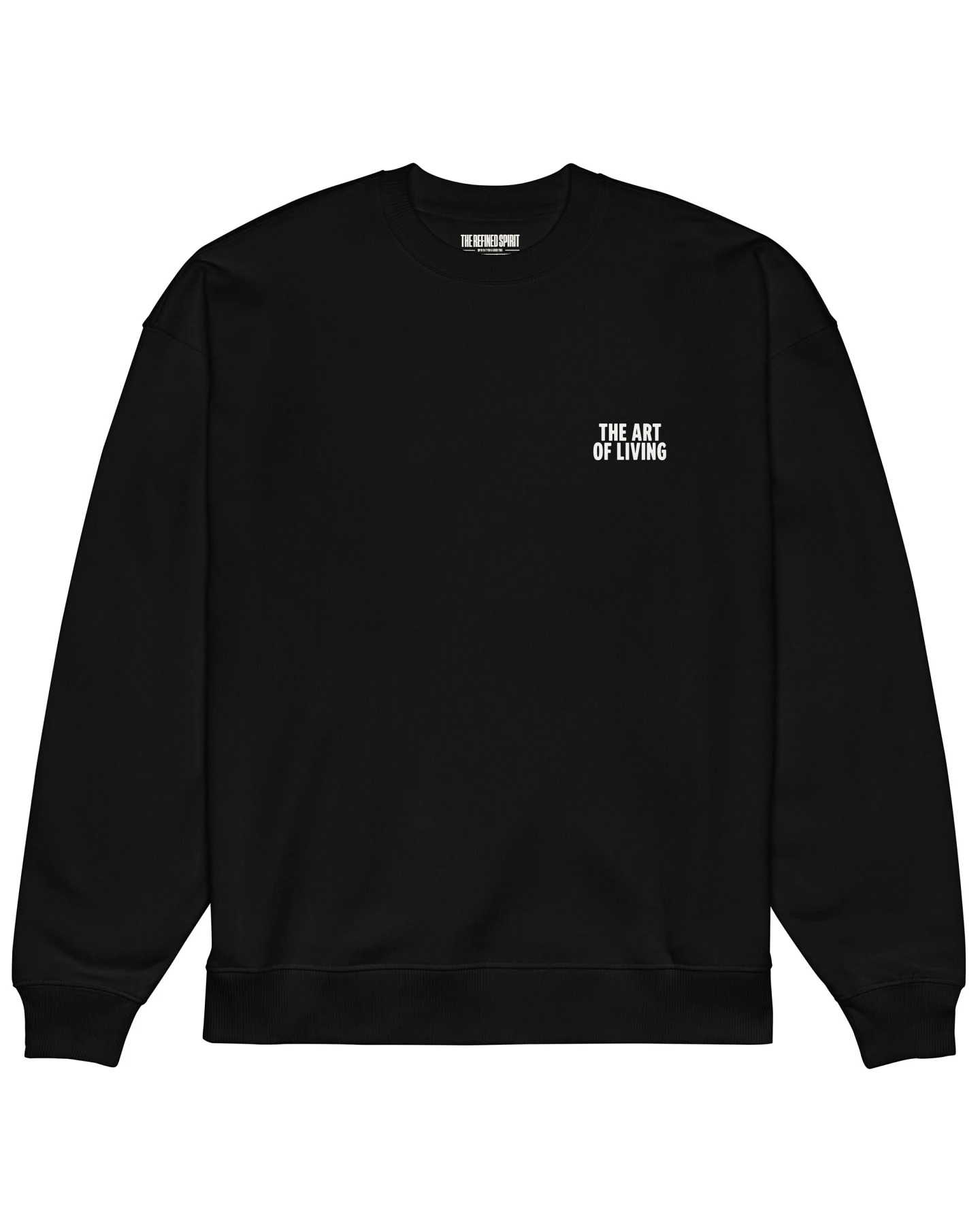 The Refined Spirit Damen vegan Sweatshirt Oversized The Art Of Living Schwarz – Ansicht 2