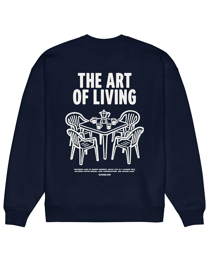 The Refined Spirit Damen vegan Sweatshirt In Oversized The Art Of Living French Navy