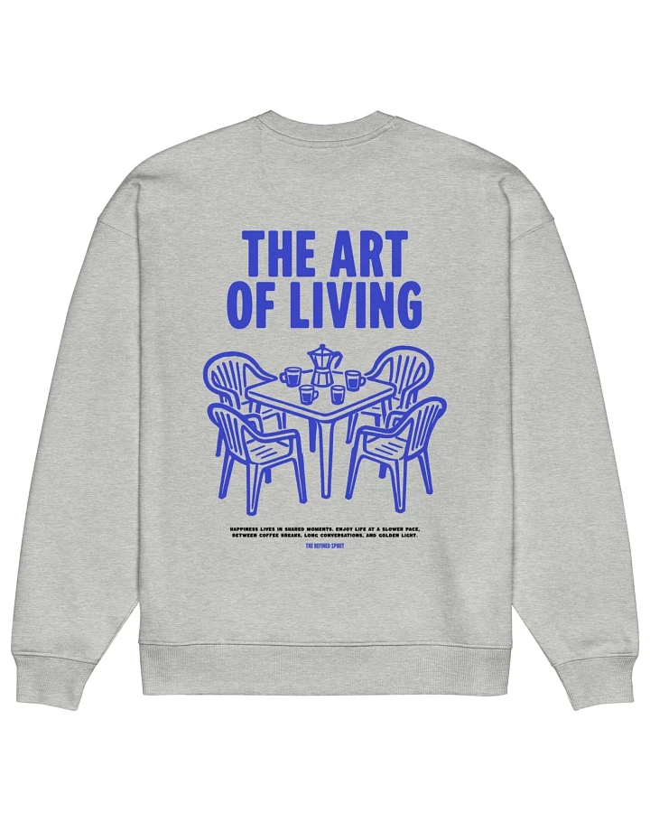 The Refined Spirit Damen vegan Sweatshirt In Oversized The Art Of Living Heather Grey