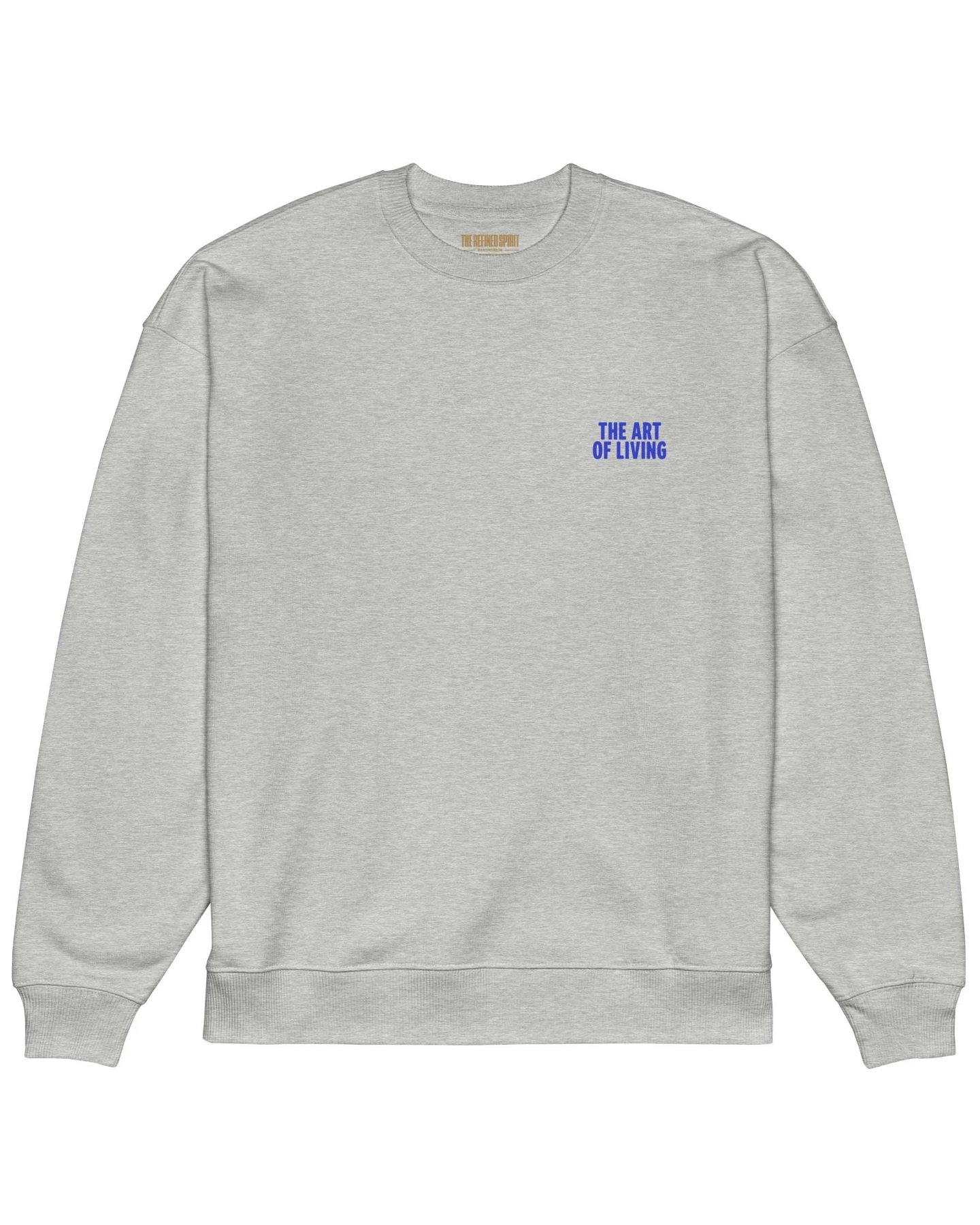 The Refined Spirit Damen vegan Sweatshirt In Oversized The Art Of Living Heather Grey – Ansicht 2
